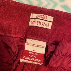 Maroon Merona Dress Pants